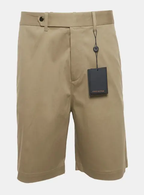 Louis Vuitton Beige Cotton Skater Shorts XS