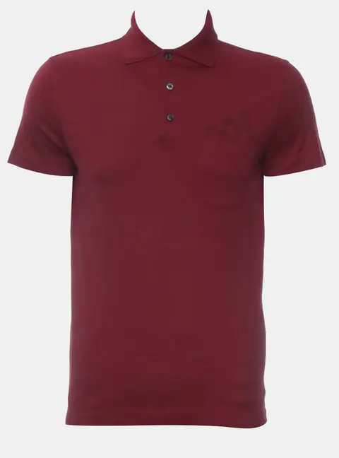 Louis Vuitton Red Cotton Damier Pocket Detail Polo T -Shirt S