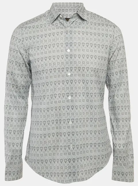 Louis Vuitton Blue Air Balloon Print Cotton Shirt M