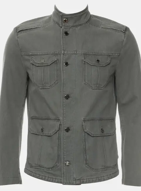 Louis Vuitton Grey Denim Jacket S Men Clothes Ready -to -Wear