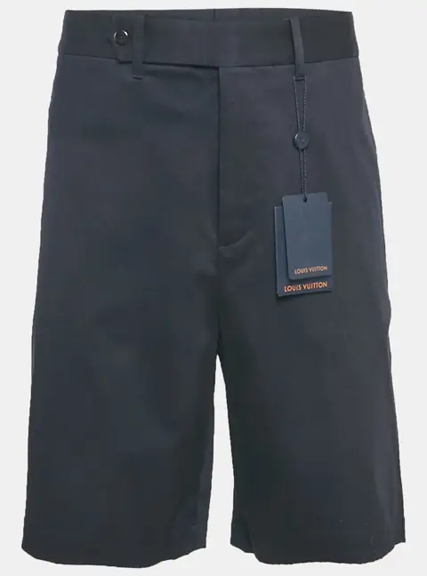 Louis Vuitton Navy Blue Cotton Short XS