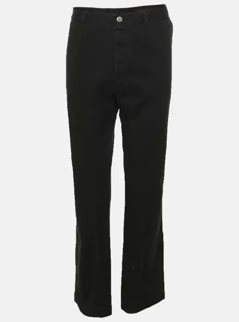 Louis Vuitton Black Cotton Straight Leg Trousers XXXL
