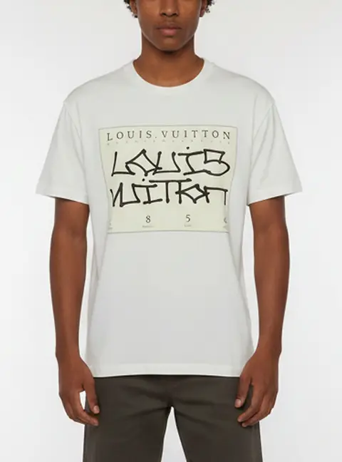 Louis Vuitton White Handle With Care 1854 Graphic Jersey T-Shirt M