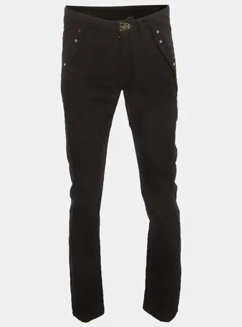 Louis Vuitton Black Gabardine Straight Fit Pants M