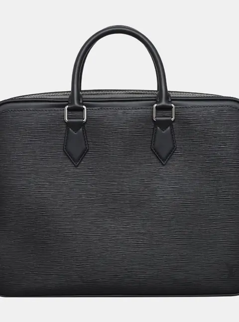 Louis Vuitton Dandy MM Black Epi Leather Briefcase Bag