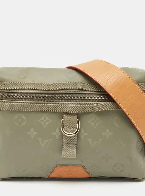 Louis Vuitton Titanium Grey Leather and Nylon Messengers