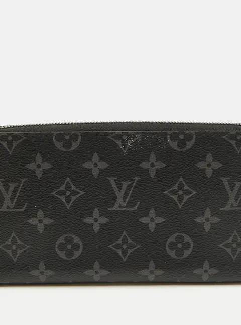 Louis Vuitton Monogram Eclipse Canvas Horizontal Zippy Wallet
