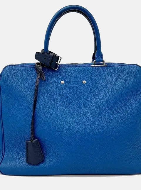 Louis Vuitton Armand Briefcase Blue Leather Briefcase Bag