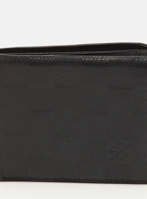 Louis Vuitton Slender Black Damier Infini Leather Bifold Wallet