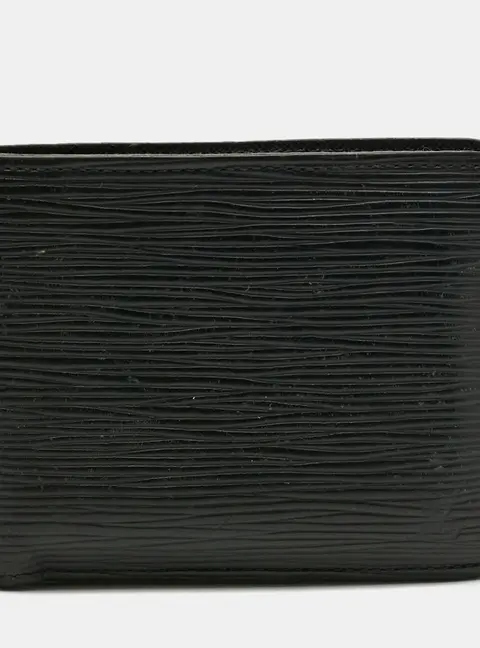 Louis Vuitton Black Epi Leather Slender Wallet