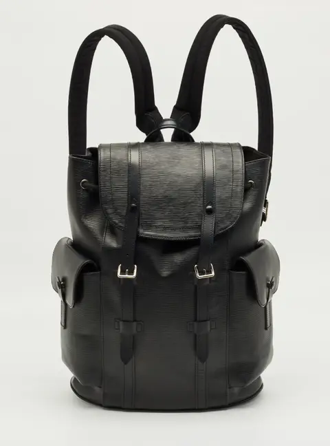 Louis Vuitton Christopher Small Black Leather and Nylon Backpacks