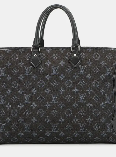 Louis Vuitton Grand Sac GM Black Monogram Jacquard Leather Tote Bag