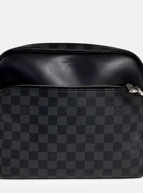 Louis Vuitton Dayton Reporter PM Graphite Damier Ebene Canvas Shoulder Bag