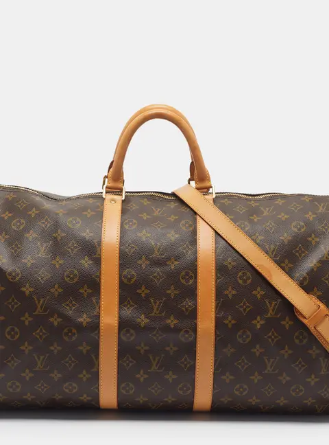 Louis Vuitton Keepall Bandouliere 55 Monogram Canvas Duffel Bag