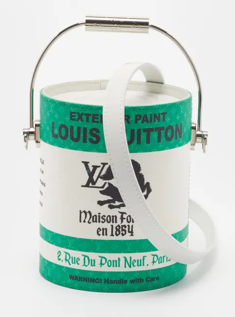 Louis Vuitton LV Paint Can Green Monogram Canvas Bucket Bag