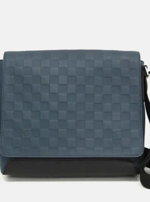 Louis Vuitton Damier Infini District PM Messenger Bag Shoulder Bag Blue