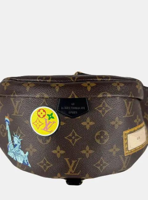 Louis Vuitton Bum Bag World Tour Brown Monogram Macassar Canvas Belt Bag