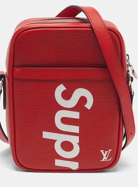Louis Vuitton x Supreme Danube PM Red Epi Leather Bag