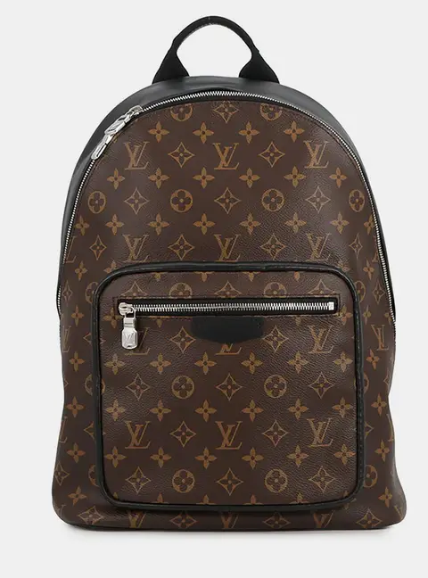 Louis Vuitton Josh MM Brown Monogram Macassar Canvas Backpack Bag