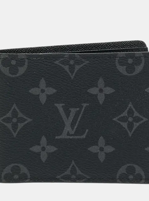 Louis Vuitton Slender Monogram Eclipse Canvas Bifold Wallet