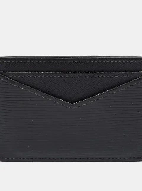 Louis Vuitton Neo Porte Cartes Black Epi Leather Card Holder