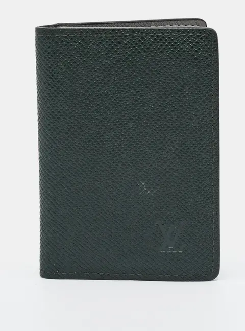 Louis Vuitton Dark Green Taiga Leather Pocket Organizer