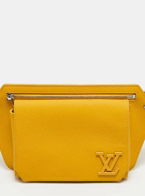 Louis Vuitton LV Aerogram Saffron Leather Sling Bag