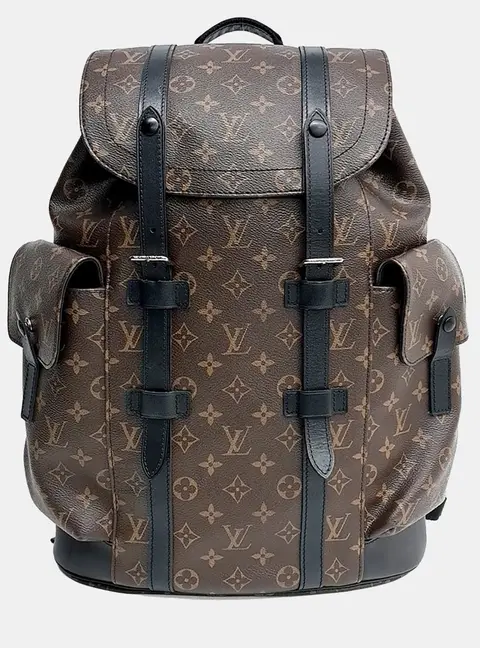 Louis Vuitton Christopher GM Monogram Macassar Canvas Backpack Bag