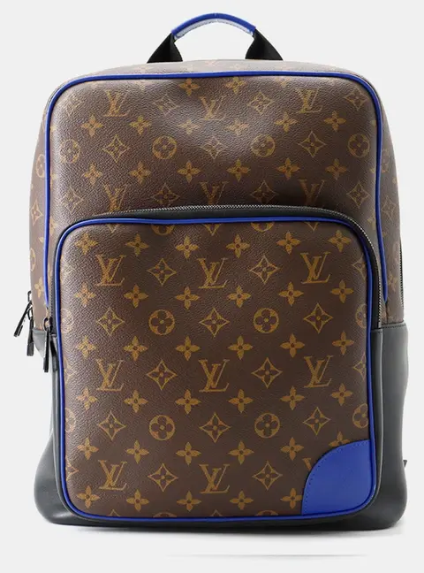 Louis Vuitton Dean MM Brown Monogram Macassar Canvas Backpack Bag