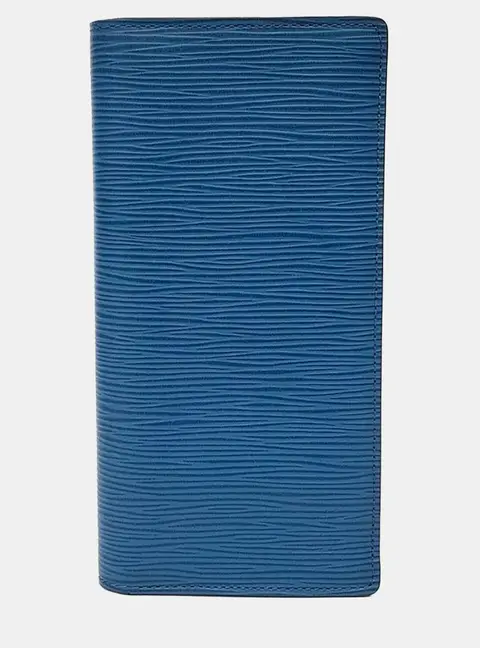 Louis Vuitton Brazza Blue Epi Leather Wallet