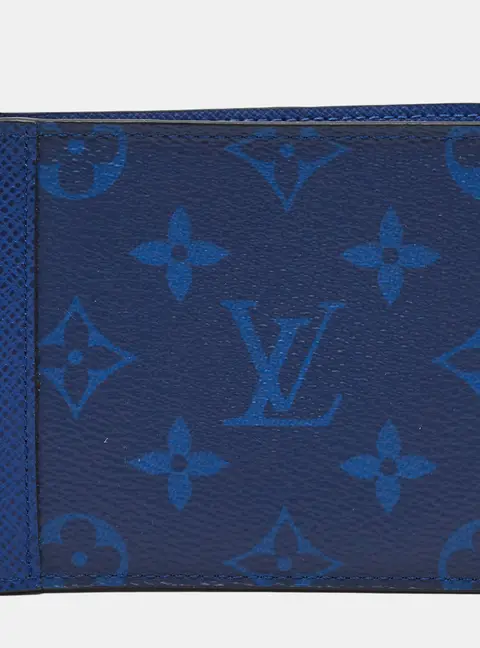 Louis Vuitton Multiple Cobalt Taigarama Canvas and Leather Bifold Wallet