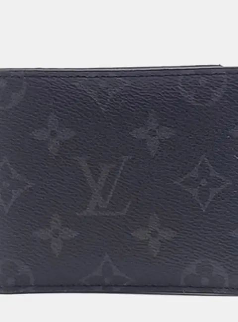 Louis Vuitton Black PVC Eclipse Multiple Wallet M61695