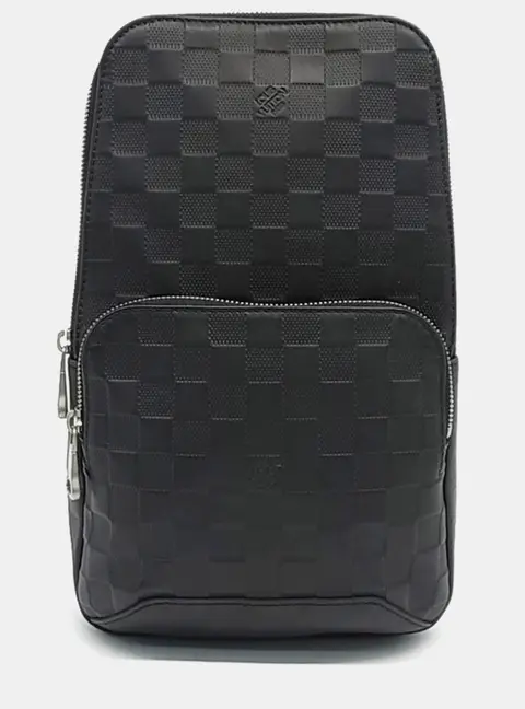 Louis Vuitton Avenue Black Damier Infini Leather Sling Bag
