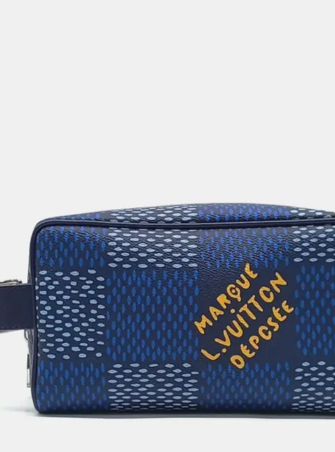 Louis Vuitton Lacquer Doppelg&auml;nger Kit Navy Blue/Multicolor Canvas  N40747