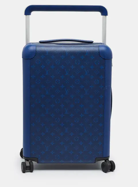 Louis Vuitton Horizon 55 Cobalt Taigarama Canvas and Leather Suitcase