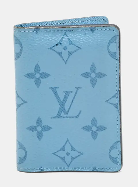 Louis Vuitton Denim Blue Taigarama Canvas Pocket Organizer