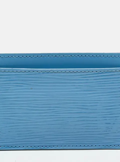 Louis Vuitton Light Blue Epi Leather Card Holder