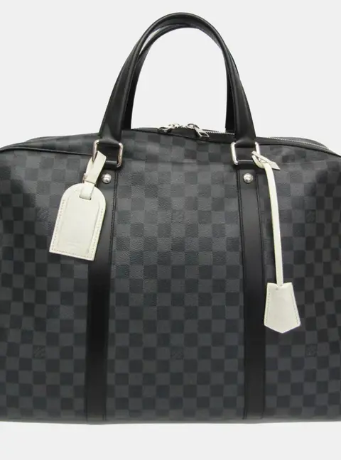 Louis Vuitton Damier Graphite Sac Voyage Boston Bag Black,Gray