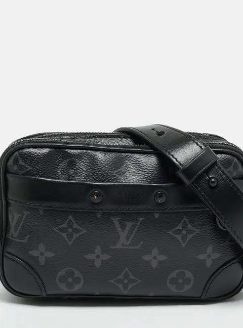 Louis Vuitton Alpha Monogram Eclipse Canvas Wearable Wallet