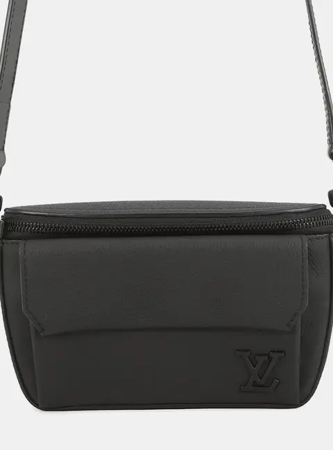 Louis Vuitton Aerogram Pilot Noir Calfskin Leather Crossbody Bag