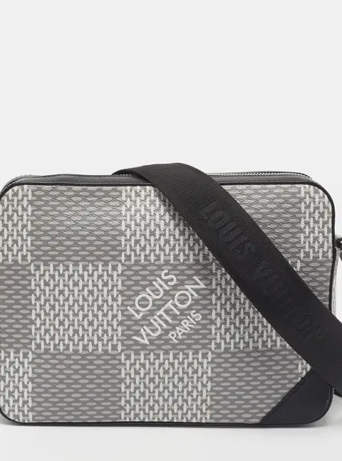Louis Vuitton Trio Antarctica Damier Graphite 3D Canvas Messenger Bag