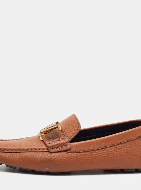 Louis Vuitton Monte Carlo Size 40.5 Brown Leather Driver Loafers