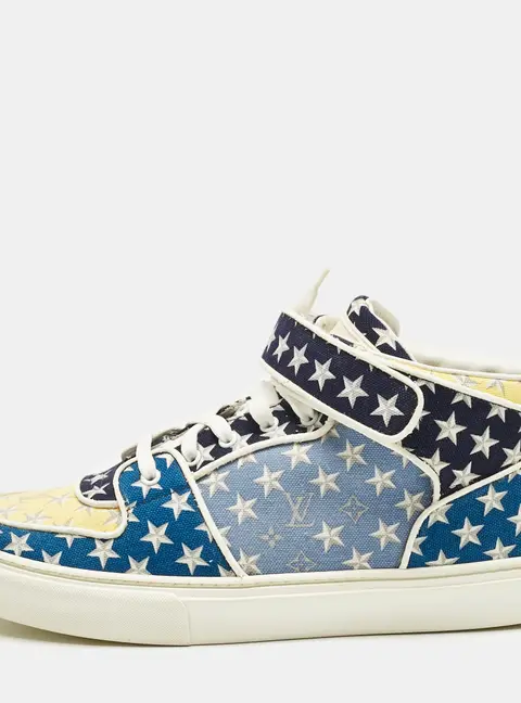 Louis Vuitton Multicolor Monogram Stars Canvas Acapulco Sneakers Size 42.5