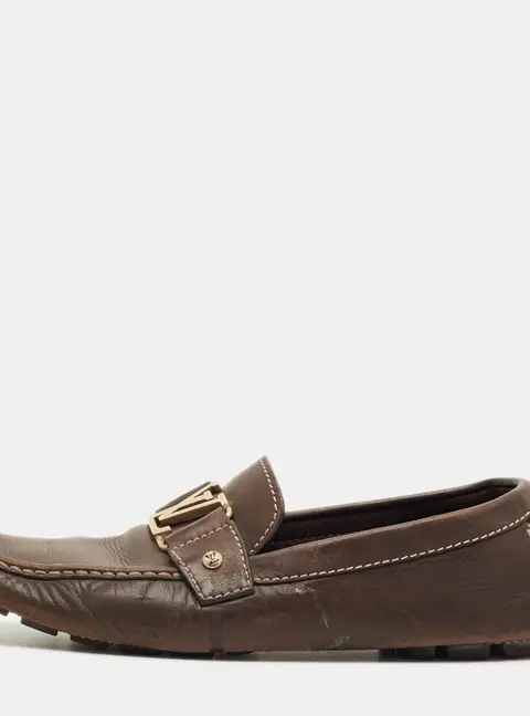 Louis Vuitton Monte Carlo Size 43 Brown Leather Loafers