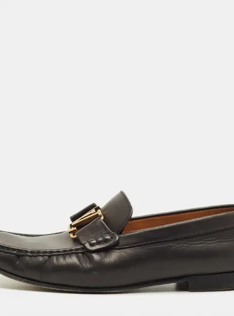 Louis Vuitton Monte Carlo Size 40 Black Leather Loafers