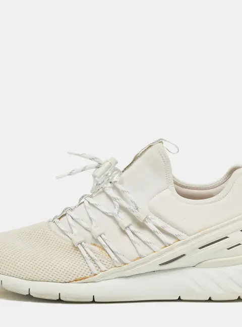Louis Vuitton Fastlane Size 43.5 White Mesh and Neoprene Low Top Sneakers