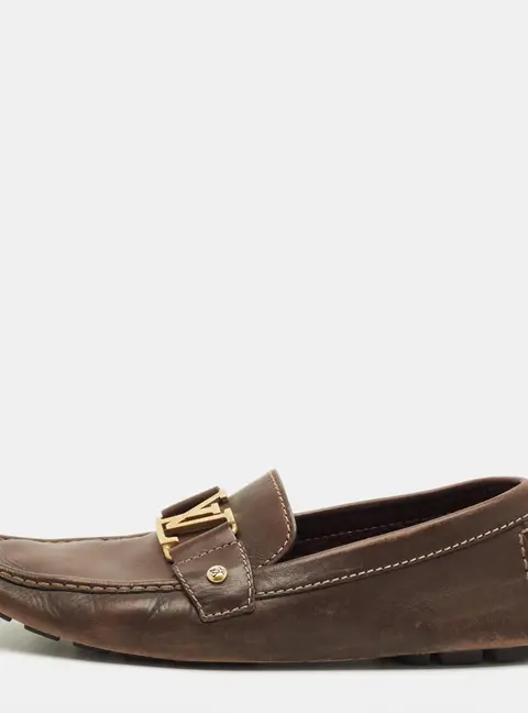 Louis Vuitton Monte Carlo Size 42.5 Brown Leather Loafers