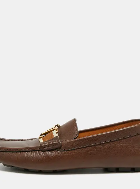 Louis Vuitton Monte Carlo Size 43 Brown Leather Driver Loafers