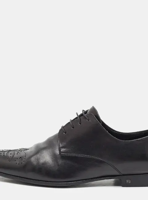 Louis Vuitton Size 42.5 Black Leather Brogues