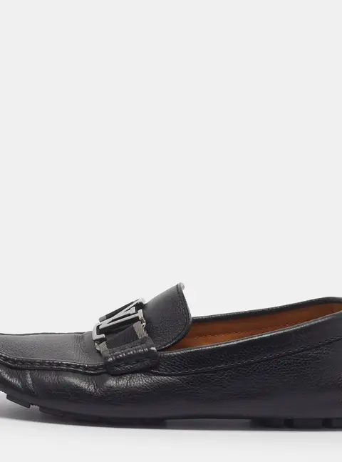 Louis Vuitton Monte Carlo Size 41 Black Leather Loafers